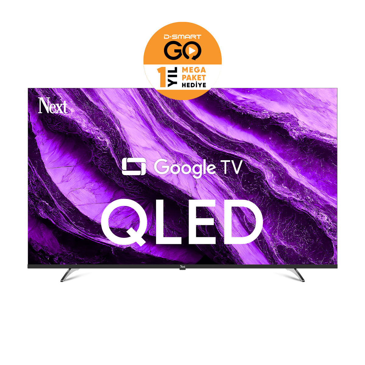 YE-58GFSG8-QLED 58" 147 Ekran UHD 4K Google TV - Görsel 3