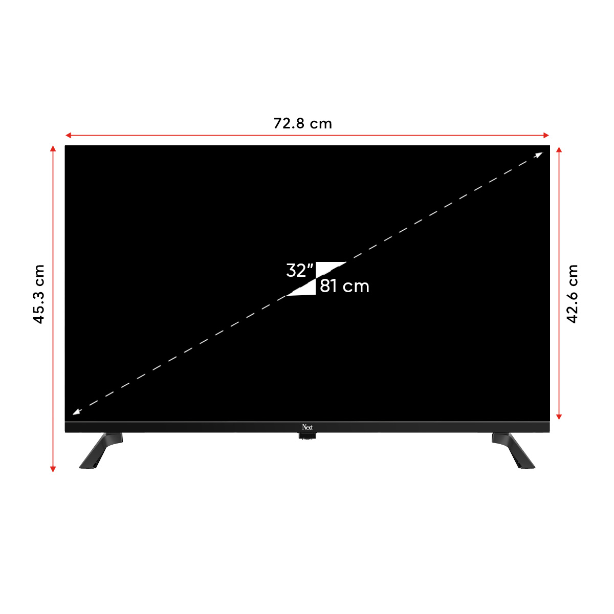 YE-32020GFSG4 32" 82 Ekran HD Çerçevesiz Android TV - Görsel 3